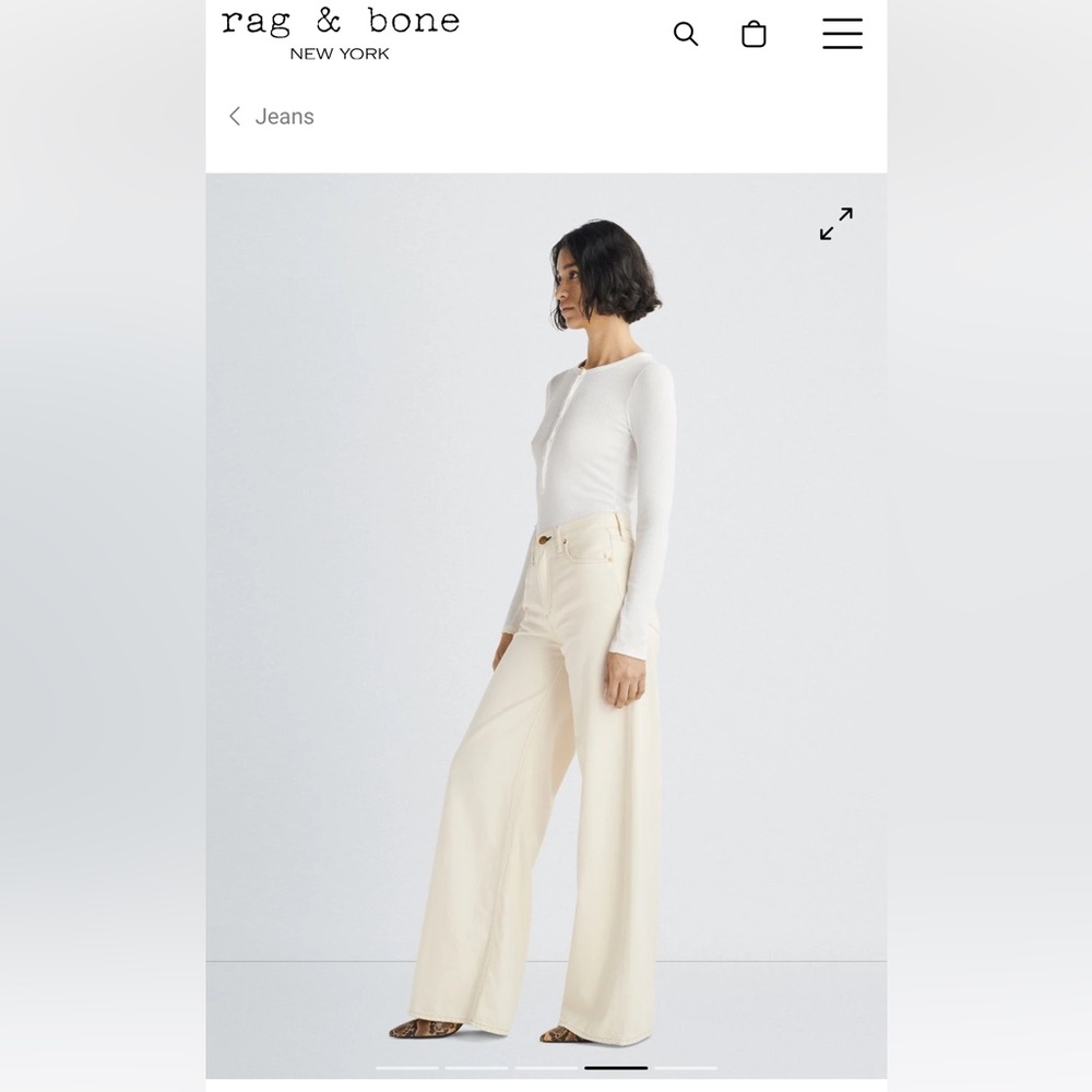 Rag & Bone Sofie Wide Leg Jeans